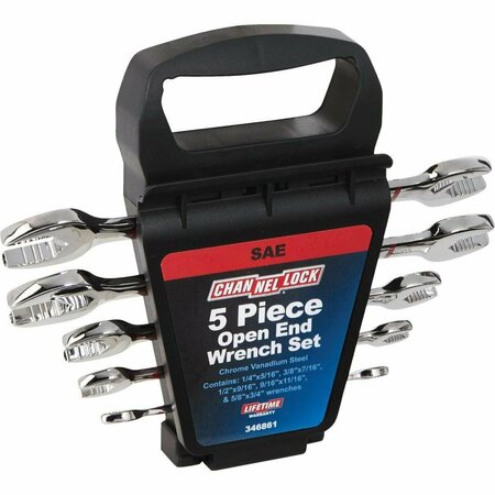 CHANNELLOCK Standard Open End Wrench Set 5-Piece 346861